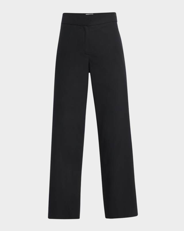 Nohan Straight-Leg Ankle Cotton Pants